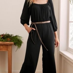 Garnet Hill Retro Femme Knit Jumpsuit